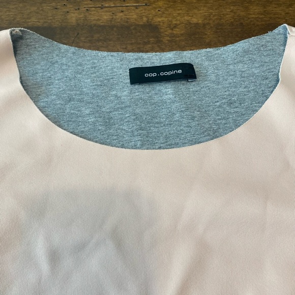 Cop Copine Sumida Neoprene Side Zipper Top Y2K Peach/Gray - Picture 8 of 14